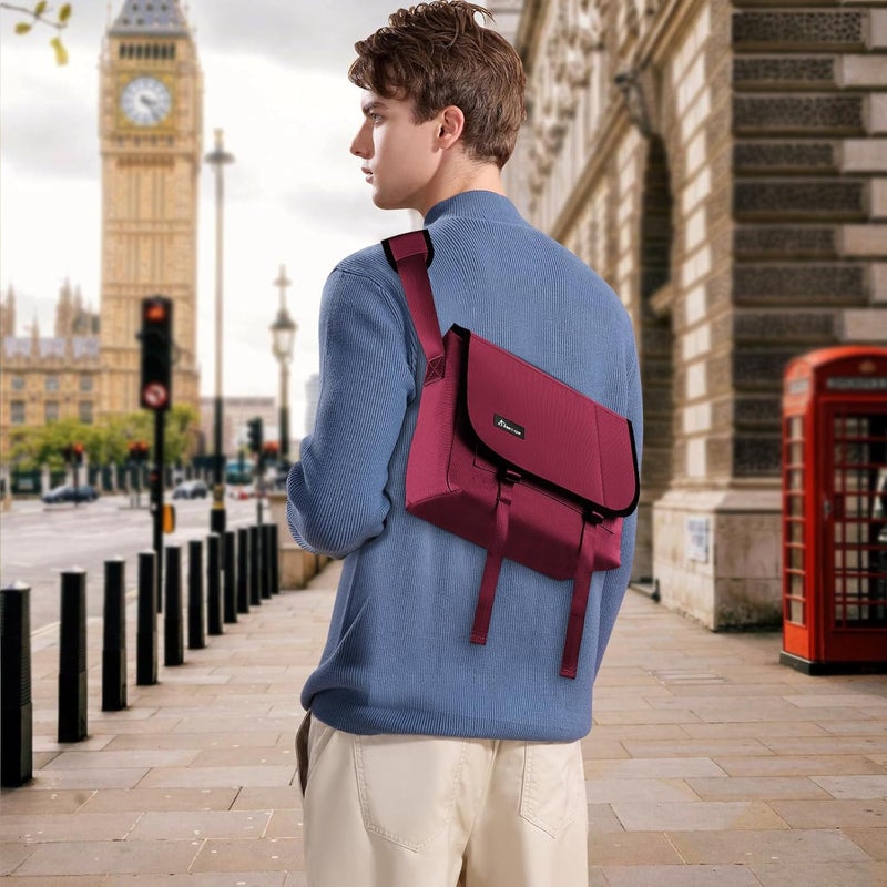 SIMTOP Messenger Bag Crossbody Shoulder Bag for Commuters and Travelers Water Resistant Scratch and Wear Cordura YKK Zipper - Image 3